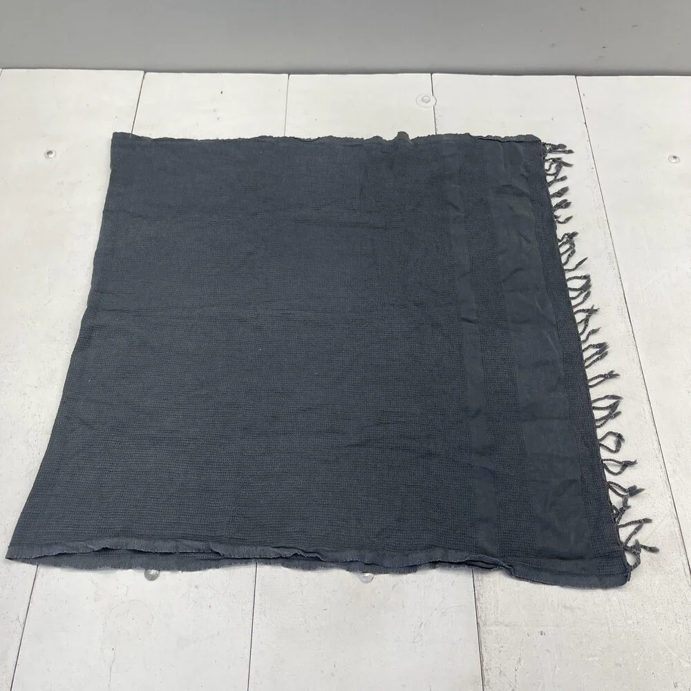 Together Textiles Turkish Peshtemal Towel Gray Cotton 32x62 Bath Bathroom New